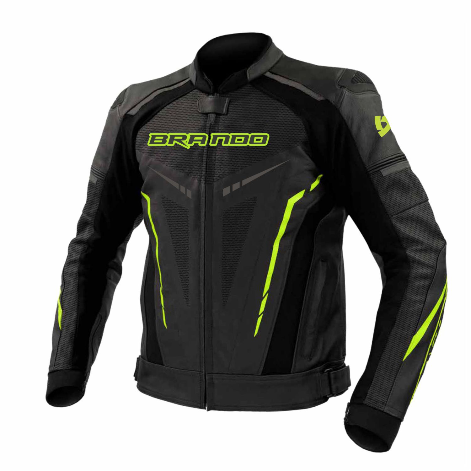 2 = Glenn (1) Glenn Motorcycle Leather Jacket for Men - Image 1