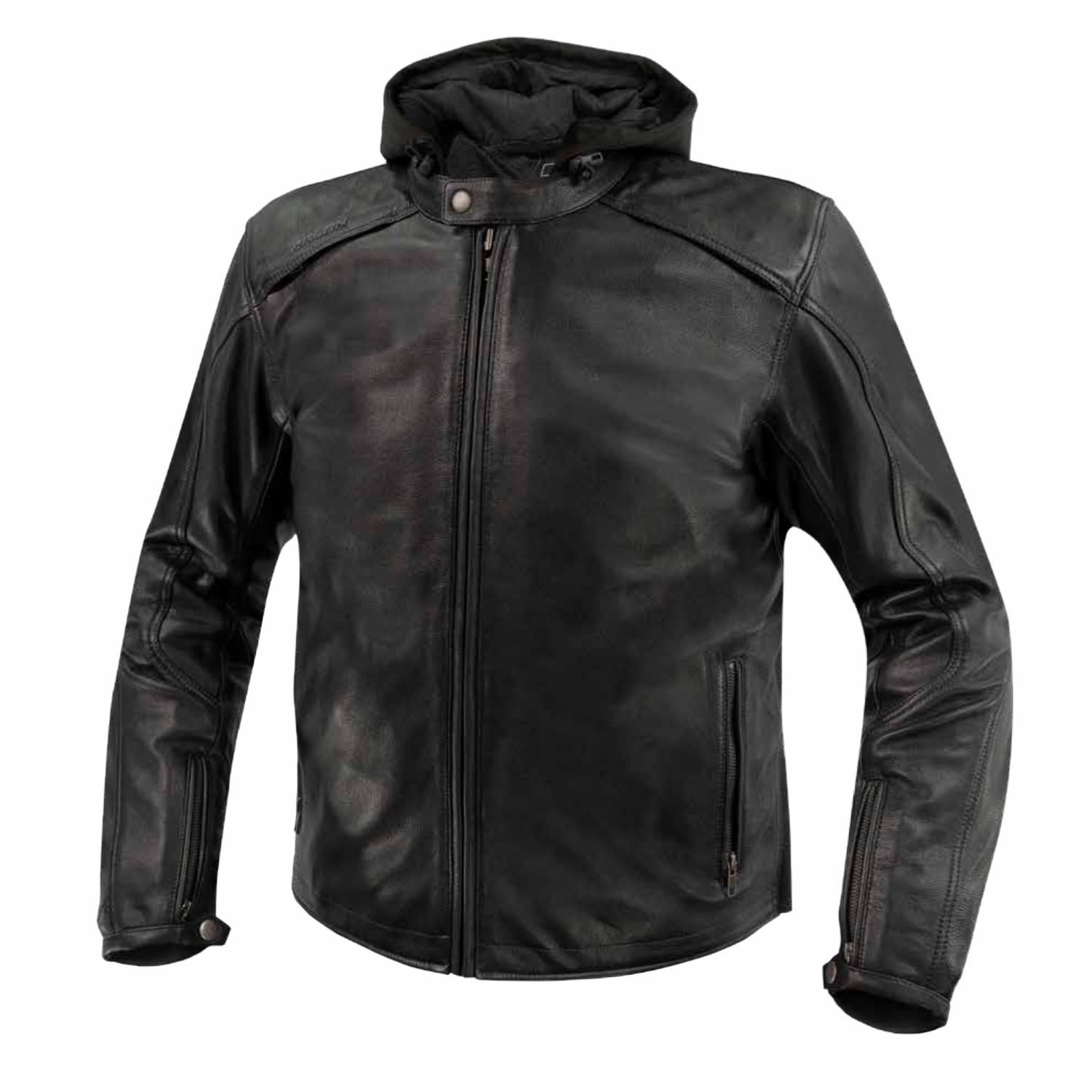 5 = Mark (1) Mark Motorcycle Leather Jacket for Men - Image 1